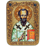 Инкрустированная икона Святой апостол Родион (Иродион), епископ Патрасский 29х21см на натуральном дереве, в подарочной коробке