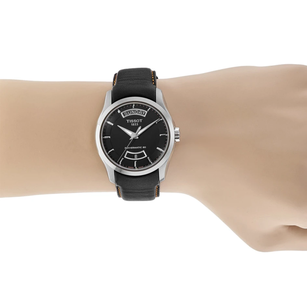 TISSOT Kutu Collection Automatic Mechanical Movement Men"s Watches Watch 39mm Black Dial Stainless Steel Case