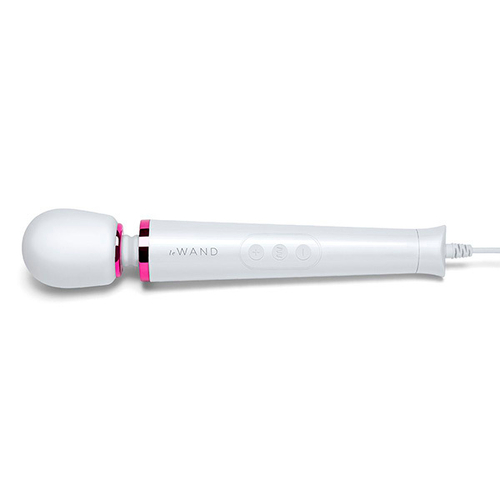Белый проводной вибратор 25см Le Wand Petite Vibrating Massager LW-050-WHT