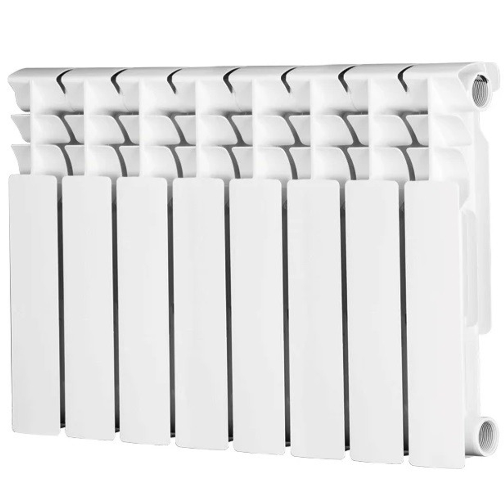 Радиатор биметаллический Evolution EvВ 350 боковое подключение белый 8 секций