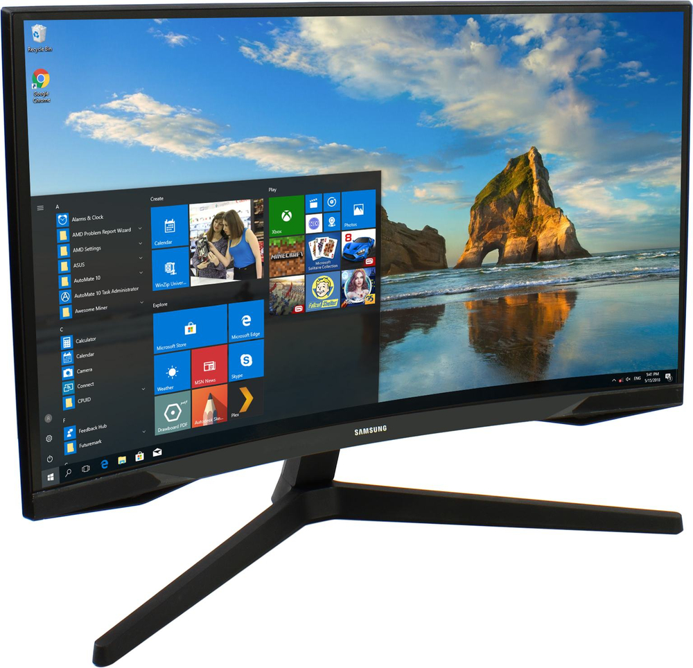 Монитор 27" Samsung Odyssey G5 S27CG550EI (Curved LCD, 2560x1440, HDMI, DP)