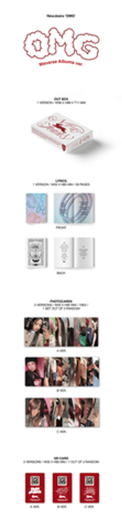 Альбом NewJeans - ‘OMG’ Weverse Albums ver.