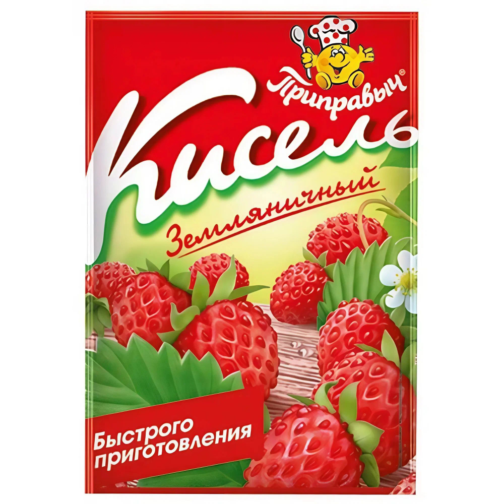 Кисель быстрого приготовления Приправыч Земляника 110гр. 25 шт.