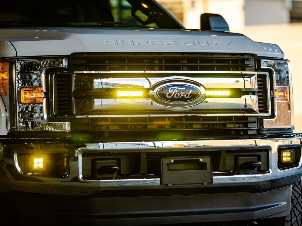 SAE-Серия Dually (4 диода) Отборный жёлтый противотуманный свет (пара)