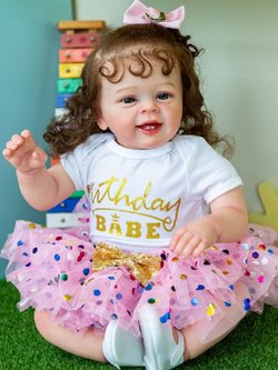 Кукла Реборн мягконабивная 60см в пакете (FA-006FV)