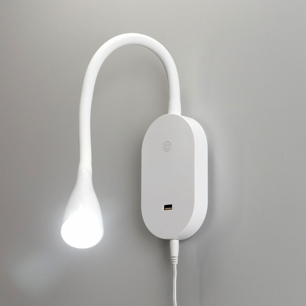 Citilux Рио CL704380N LED Светильник гибкий с USB Белый