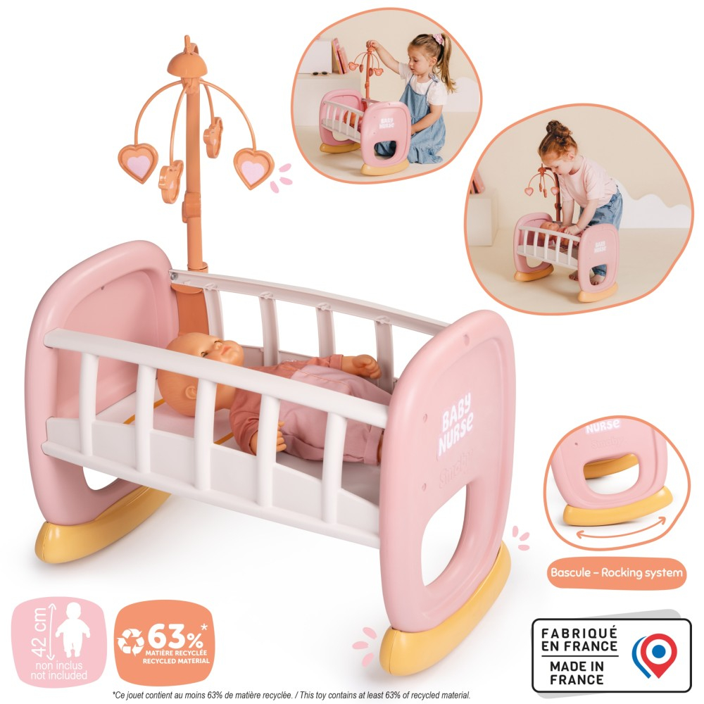 SMOBY Baby Nurse - Колыбель с каруселью Для куклы 42 см 220390