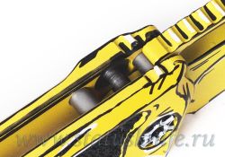 Нож Heretic Knives Medusa Auto MagnaCut Yellow Cel Shading Limited Editionфотография - 7