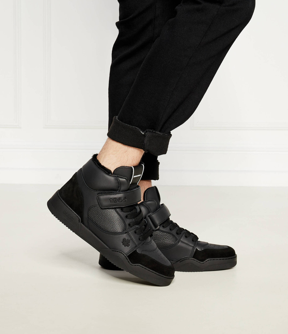 Кожаные кроссовки spiker Dsquared2 - черный(SNM0371 23807617)