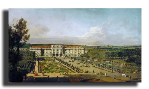 Репродукция "Бернардо Беллотто - Дворец Шёнбрунн в Вене"