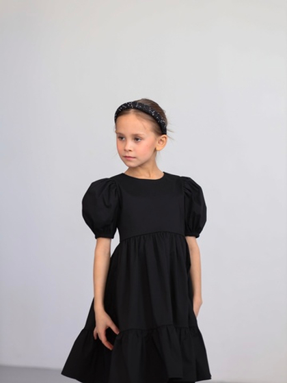 Платье с открытой спинкой "Black", цвет черный