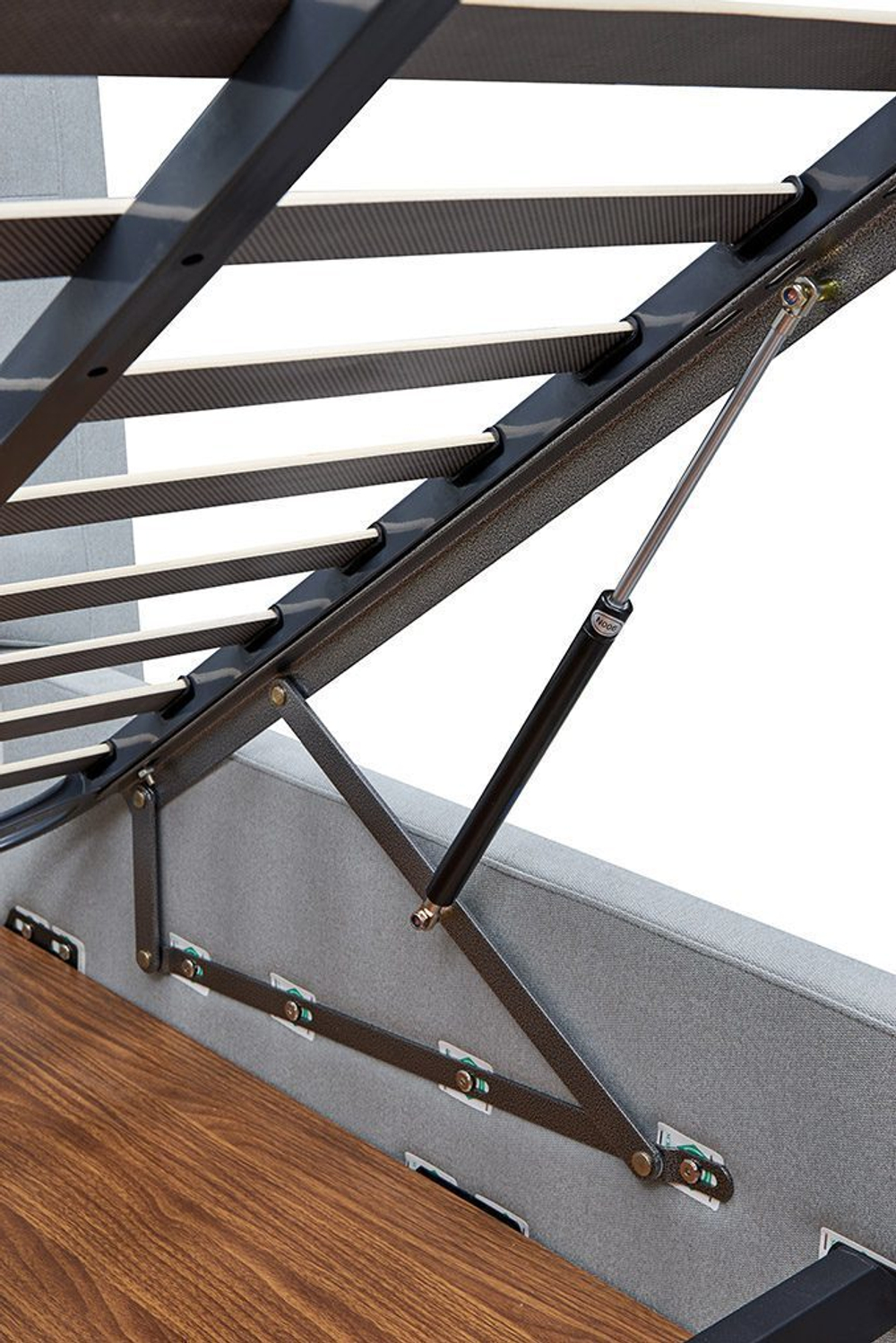 Кровать GC1726 серая с ящиком для белья