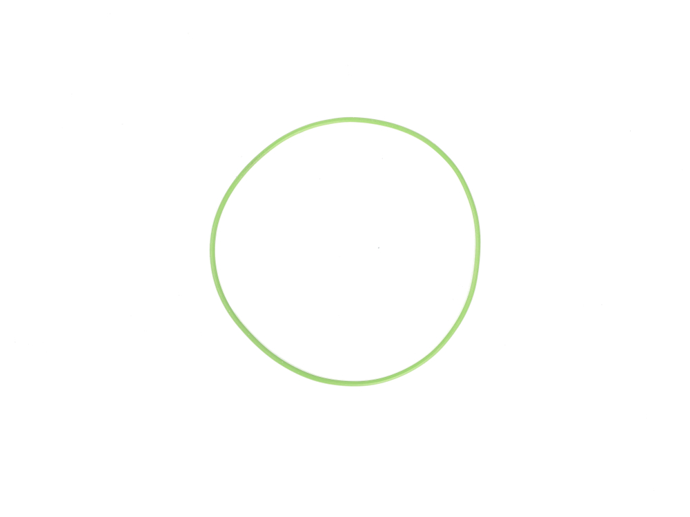 Кольцо уплотнительное гильзы КАМАЗ верхнее тонкое силикон зелёное