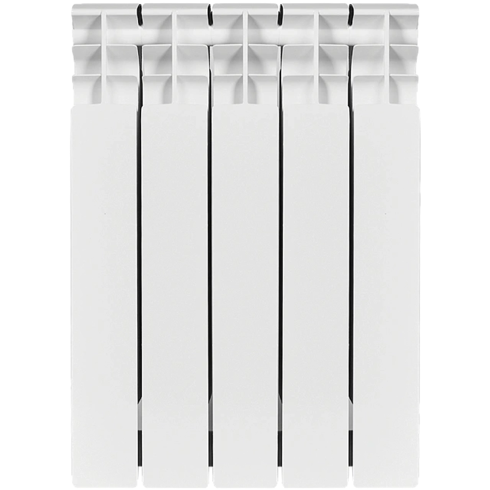 Радиатор биметаллический STOUT TITAN 500 - 5 секций (подключение боковое, цвет белый)