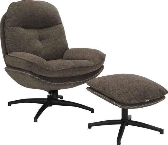 Кресло мягкое Everprof Lime Ткань Темно-коричневый