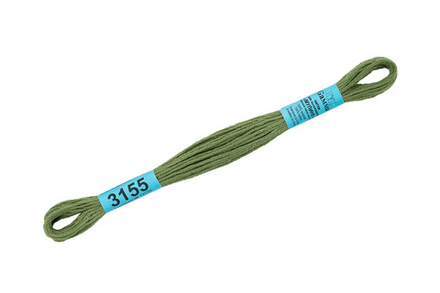 Мулине  "Gamma", 100% хлопок, 8 м, №3155