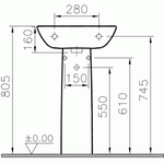 Пьедестал VitrA S20 5529B003-0156