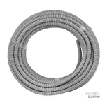 Труба гофр, ПВХ с протяжкой d16 мм (25 м) серая EKF-Plast