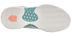 Женские Кроссовки теннисные K-Swiss Hypercourt Express 2 HB - blanc de blanc/nile blue/desert flower