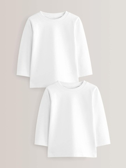 Лонгслив для мальчика Next 422-467, 2 шт., Белый