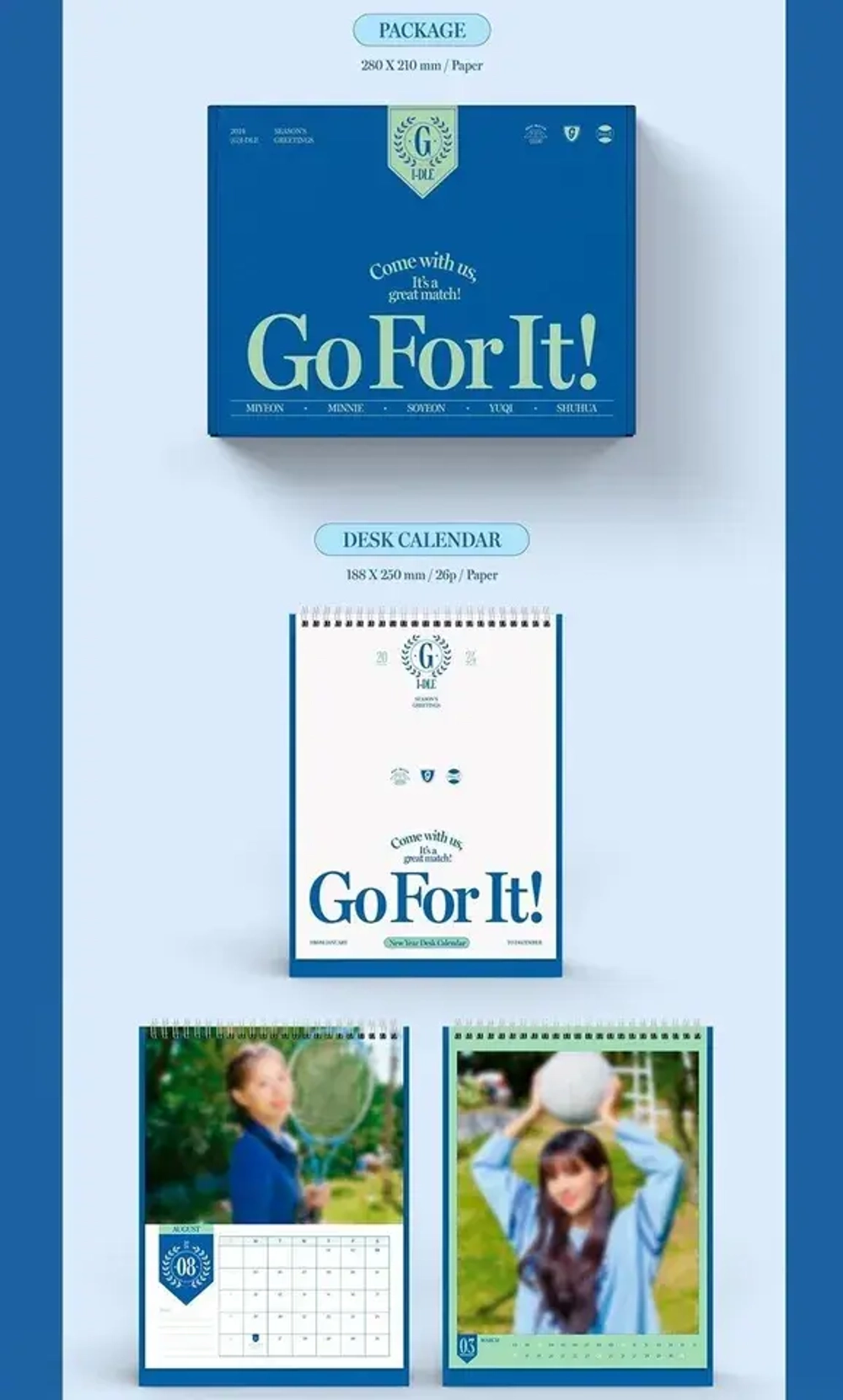 (G)I-DLE -  2024 SEASON’S GREETINGS GO FOR IT!