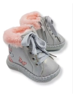 Ботинки-пинетки демисезонные детские для малышки.