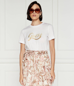 Футболка GLITTERY LOGO GUESS - белый(W4YI09 JA914)