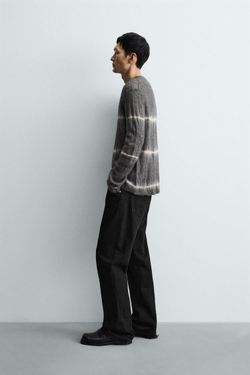 ZARA СВИТЕР С ПРИНТОМ TIE DYE, ЦВЕТ МОРСКОЙ ВОЛНЫ