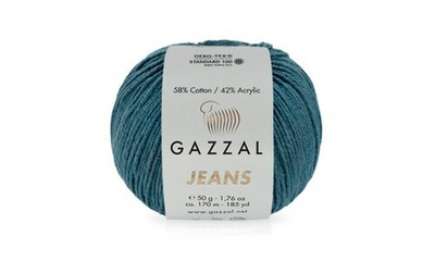 Пряжа GAZZAL Jeans 50 гр. 170 м цвет 1131