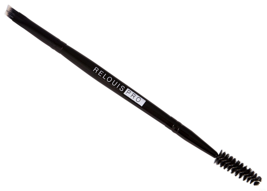 Relouis PRO Кисть косметическая двухсторонняя для бровей Brow & Eyeliner Brush №6