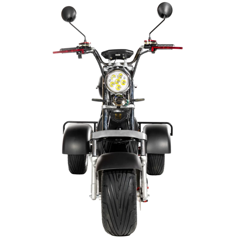Электроскутер трехколесный CITYCOCO GT X11 TRIKE Серебристый