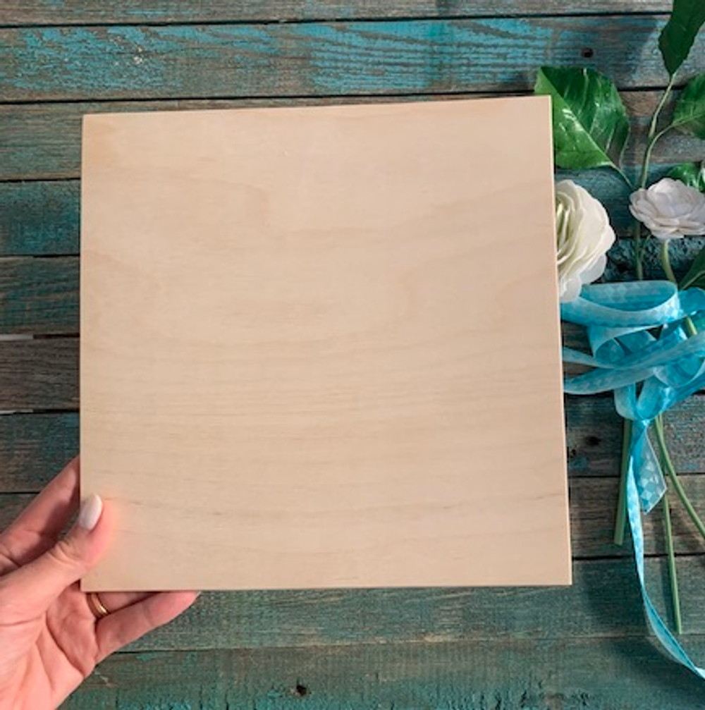 Заготовка из фанеры квадратная  24х24 см