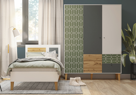 Шкаф МАМА STORY Овалы 149, Белый