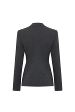 Жакет приталенный серый, Серый