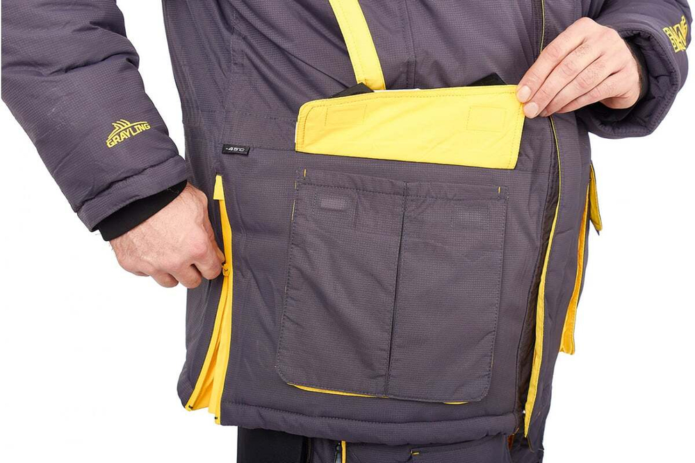 Костюм Grayling "Камчатка 2020", таслан (Серо-желтый)