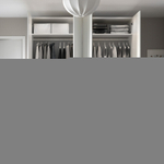 Распашной шкаф PAX FORSAND IKEA четырехдверный с 2 полками (белый)  230*50*220