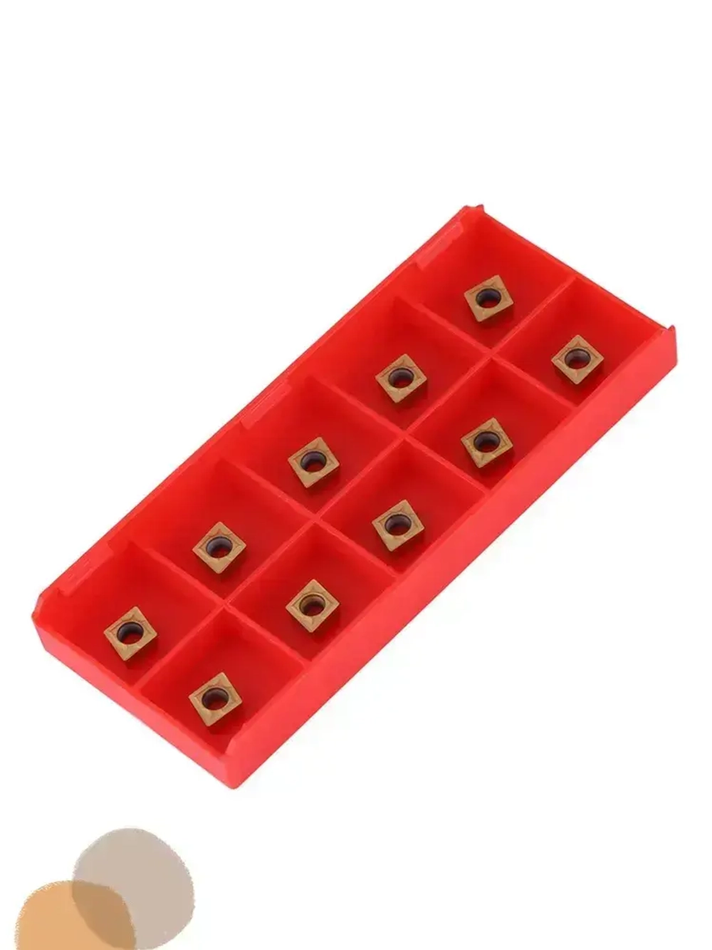 10шт Твердосплавных наконечников с ЧПУ, режущие пластины для токарного станка, токарный инструмент с коробкой