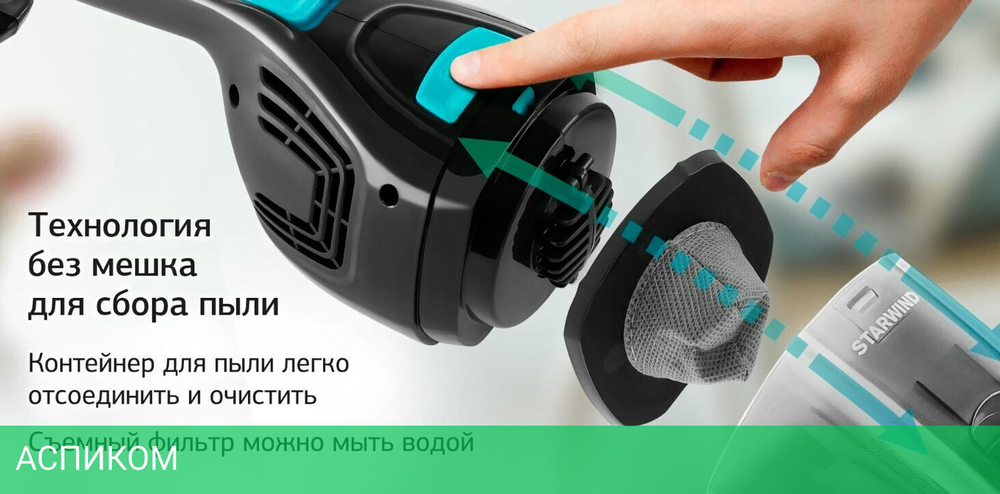 Пылесос Starwind SCH1550 черный