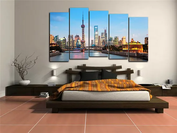 Модульная картина "Городской пейзаж"