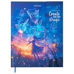 Дневник 1-11 класс 48 л., твердый, BRAUBERG, матовая ламинация, магнитный клапан, закладка-ляссе, с подсказом, "Magic", 107243