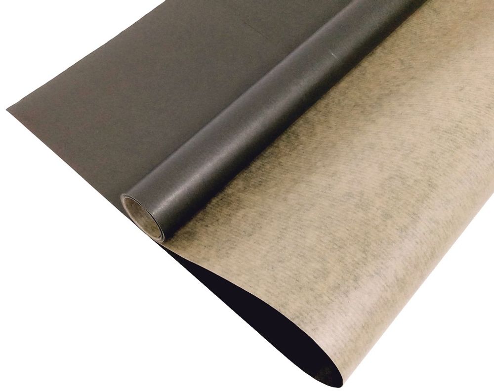 Упаковочная бумага, Крафт 70гр (0,7*10 м) Экошик, Черный, 1 шт.