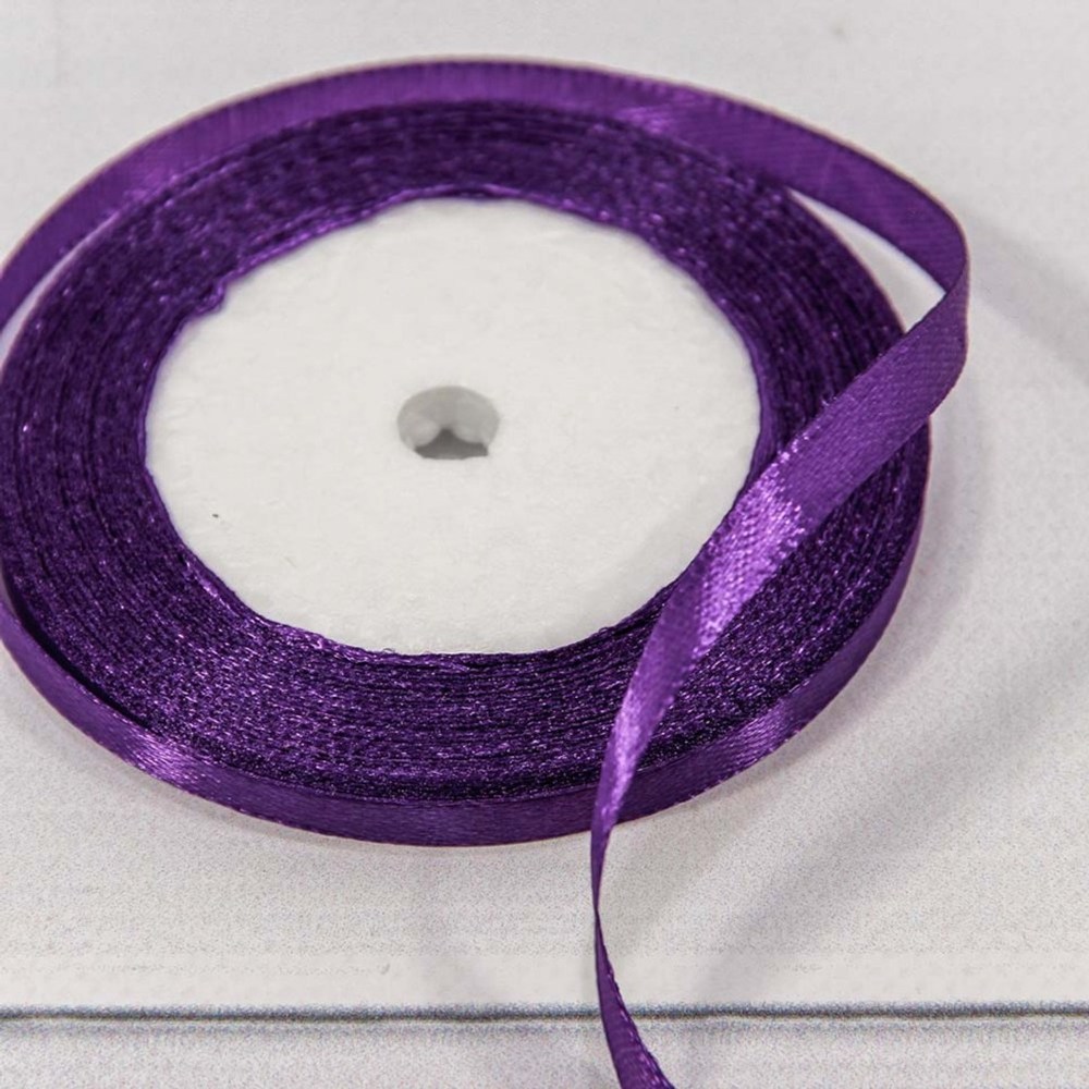 Лента Атласная 0,6см х 28м Сатин (Фиолетовый)