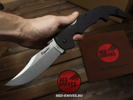 Реплика ножа Cold Steel Espada Large - черная рукоять, клинок стоунвош