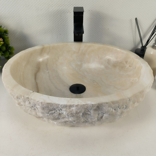 Раковина из оникса Erozy White EO-64365 52*42*15 0213