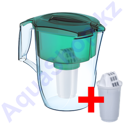 Кувшин Аквафор Гарри с дополнительным модулем зелёный