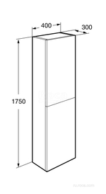 Шкаф - колонна Roca Ona 1750 темный вяз A857635511