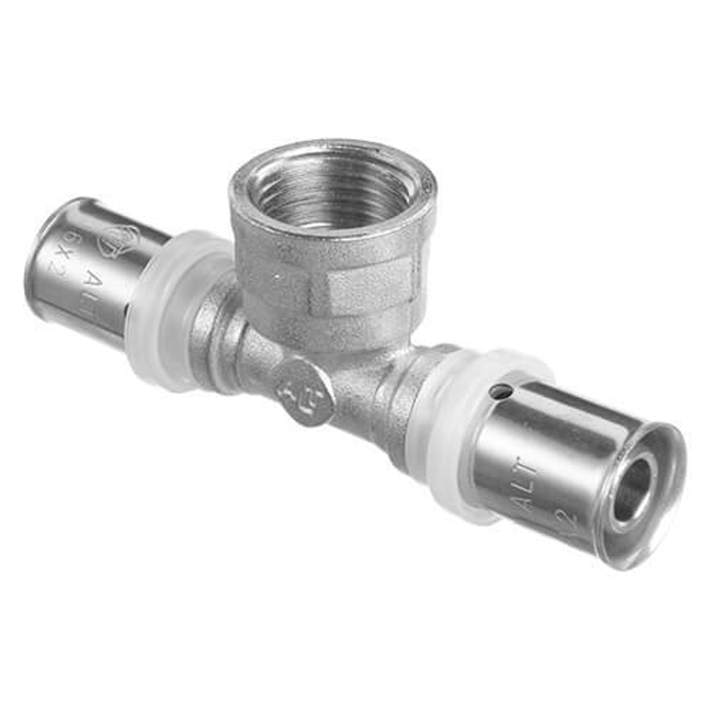 Пресс тройник переходной внутренняя резьба Altstream ALT-P 16 х 1/2* х 16