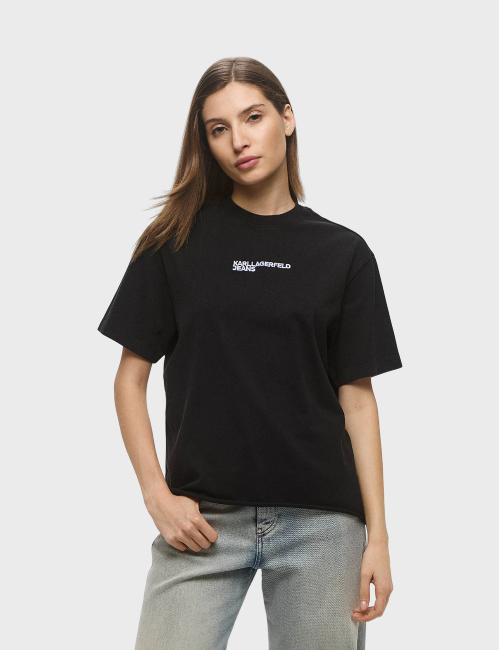 Футболка KARL LAGERFELD JEANS Reg Washed Logo Tee