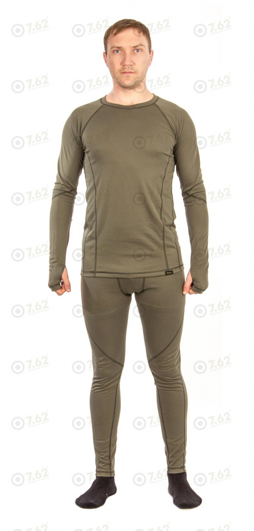 Термобелье мужское Кипер (флис-стрейч, олива) 7.62 Novatex