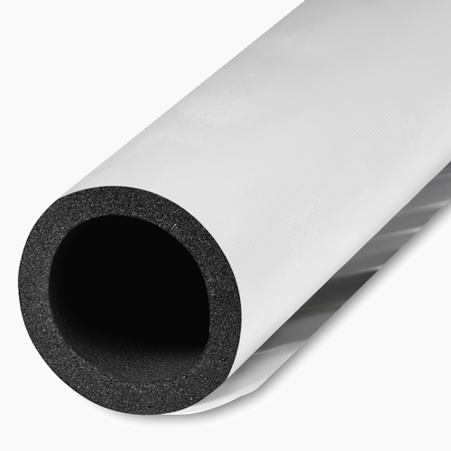 Трубка из вспененного каучука K-FLEX ECO black с покрытием IN CLAD grey толщина 25 мм Тмакс=130°C черный